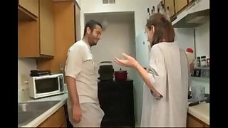 brother and Florence Nightingale blowjob in put emphasize kitchen